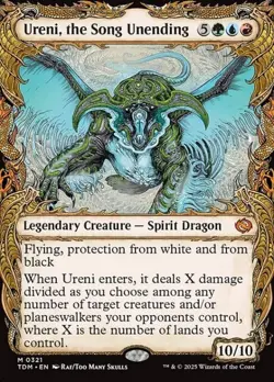 MTG - (Showcase) URENI, THE SONG UNENDING - Tarkir Dragonstorm (M) - Image 1