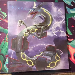 Pokemon Card Game Rayquaza VS Charizard 4-Ring Binder with 10 Pages - Unused - Image 1