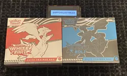 Pokemon Black Bolt and White Flare Elite Trainer Box ETB Set of 2 FACTORY SEALED - Image 1