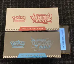 Pokemon Black Bolt and White Flare Elite Trainer Box ETB Set of 2 FACTORY SEALED - Image 3