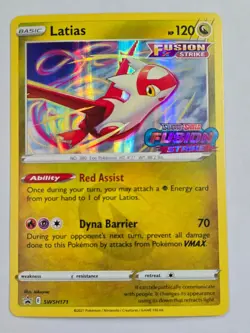 Latias SWSH171 Promo SWSH Black Star Pokemon NM - Image 1