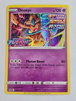 Deoxys SWSH170 Promo SWSH Black Star Pokemon NM - Image 1