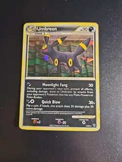 Umbreon Cracked Ice Holo 10/90 Undaunted Pokemon - Image 1