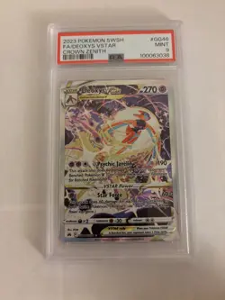 2023 POKEMON SWORD & SHIELD CROWN ZENITH #GG46 FULL ART/DEOXYS VSTAR PSA 9 - Image 1