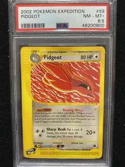 2002 Pokemon Expedition Pidgeot 59/165 PSA 8.5 NM-MT+ - Image 1