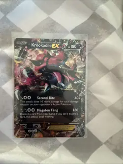 Pokemon 2014 Krookodile TCG EX XY25 XY Promo Holo Black Star - Image 1