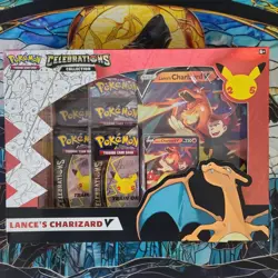 Pokemon Celebrations Collection Lance's Charizard V Promo Box - Factory Sealed 820650809392 - Image 1
