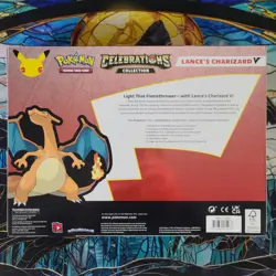 Pokemon Celebrations Collection Lance's Charizard V Promo Box - Factory Sealed 820650809392 - Image 2