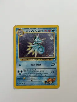 Pokemon Gym Heroes Misty’s Seadra Holo [PRERELEASE] 9/132 - Image 1