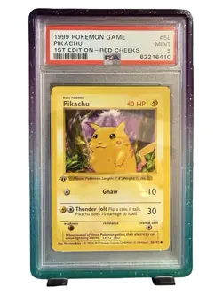 Pikachu 1st Edition Red Cheeks PSA 9 1999 Pokemon Base Set #58 - Image 1
