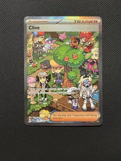 Pokemon TCG Clive 236/091 Sv: Paldean Fates Special Illustration Rare Near Mint - Image 1
