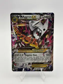 M Aggron EX 94/160 XY - Primal Clash Holo Illustration Rare Full Art Pokemon HP - Image 1