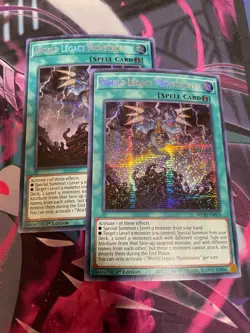YUGIOH - WORLD LEGACY MONSTROSITY X2 - SECRET RARE - MP20 - NM - 1ST ED - Image 1
