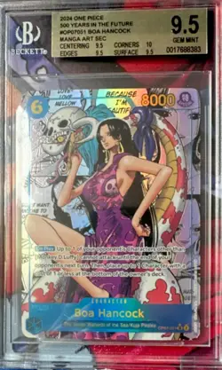 One Piece BGS 9.5 Boa Hancock #OP07-051 Manga Art OP07-051 2024 English - Image 1