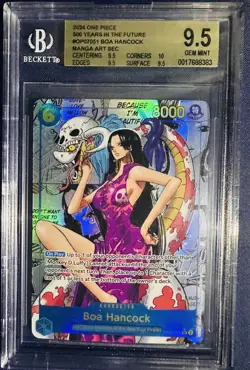 One Piece BGS 9.5 Boa Hancock #OP07-051 Manga Art OP07-051 2024 English - Image 3