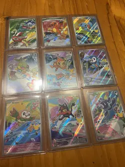 Pokemon First Partner Illustration Collection Promo Set 9 Cards - Image 1