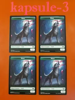 4x Wolf | TOKEN 014/021 | Innistrad Crimson Vow | MTG Magic Cards - Image 1