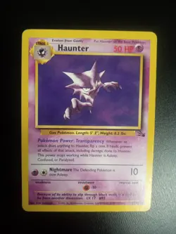 Pokemon TCG Haunter Fossil 21/62 Unlimited Regular Non-Holo Card WOTC LP - Image 1