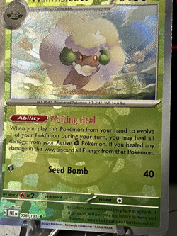 Whimsicott 008/131 Master Ball Reverse - Prismatic Evolutions Pokemon Card - NM - Image 2