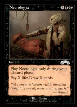 Necrologia LP Light Play Exodus MTG [7547] - Image 1