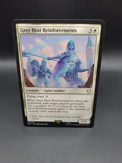 Grey Host Reinforcements 0014 Non Foil Rare LOTR Commander MTG Near Mint - Image 1
