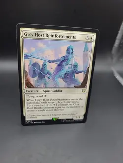 Grey Host Reinforcements 0014 Non Foil Rare LOTR Commander MTG Near Mint - Image 2