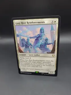Grey Host Reinforcements 0014 Non Foil Rare LOTR Commander MTG Near Mint - Image 3