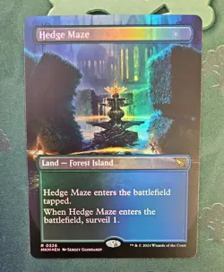 NM Hedge Maze Borderless (Foil) Murders at Karlov Manor MTG #326 - Image 1