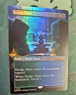 NM Hedge Maze Borderless (Foil) Murders at Karlov Manor MTG #326 - Image 2