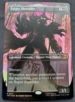 Super Shredder - 0217 - M - Foil - Borderless - TMNT - MTG - Image 1