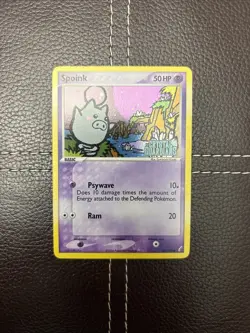 Pokemon TCG - Spoink - 62/100 - EX Crystal Guardians - LP Reverse Holo (2006) - Image 1