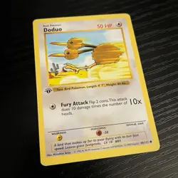 1999 Pokemon TCG Doduo 1st Edition Shadowless Base Set 48/102 - Image 2