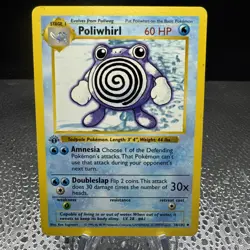 Pokemon TCG Poliwhirl 1st Edition Shadowless Base Set - Image 1
