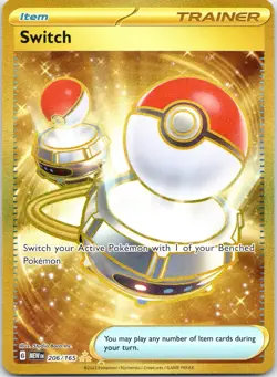 Switch - 206/165 Hyper Rare Scarlet and Violet 151 Pokemon TCG - Image 1
