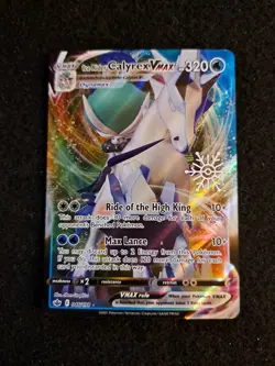 Pokemon TCG Ice Rider Calyrex VMAX Pokemon Promos 046/198 Holo Promo - Image 1