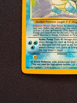 1999 Pokemon Blastoise Holo 2/102 Base Set Unlimited WOTC English LP/MP - Image 5