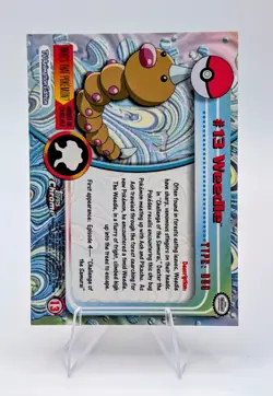 2000 Topps Chrome Pokemon: Weedle #14 - NM - Image 2