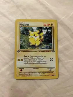 Vintage 1999 Pokemon Pikachu 60/64 Jungle Regular Card - Image 1