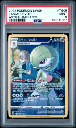 2022 POKEMON SWORD & SHIELD ASTRAL RADIANCE #TG05 FULL ART/GARDEVOIR PSA 9 - Image 1