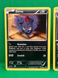 Pokemon Tcg Zorua 69/108 & Zoroark 71/108 Dark Explorers Non Holo - Image 2