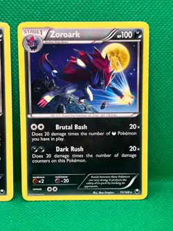 Pokemon Tcg Zorua 69/108 & Zoroark 71/108 Dark Explorers Non Holo - Image 3