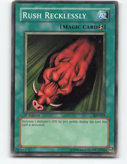 Rush Recklessly #MRL-043 Rare 1st Edition Yugioh Card - Image 1