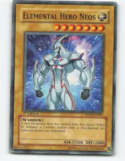 Elemental Hero Neos #DP03-EN001 1st Edition Yugioh Card - Image 1