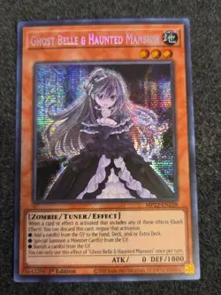 Yu-Gi-Oh Ghost Belle and Haunted Mansion Card MP22-EN258 Prismatic Secret NM - Image 1