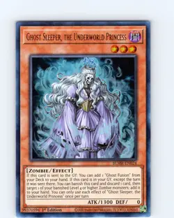 Yugioh Ghost Sleeper, The Underworld Princess BLMR-EN024 1st Ed Ultra Rare NM - Image 1