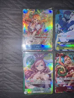 One Piece 6 Card Lot! Japanese Alt/Leader Boa Nami Zeus - Image 2