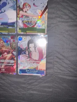 One Piece 6 Card Lot! Japanese Alt/Leader Boa Nami Zeus - Image 5