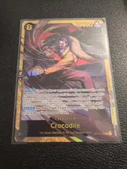 One Piece TCG English OP14-120 Crocodile SEC Foil NM - Image 1