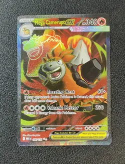 Mega Camerupt ex 156/132 Mega Evolution Pokemon Card TCG Full Art - Image 2