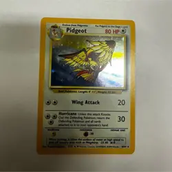 Pokemon Pidgeot Jungle Holo Rare 8/64 80 HP Stage 2 1999 Wizards Card English - Image 1